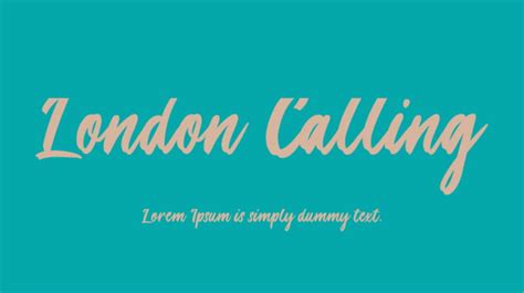 london calling font|London Calling Font : Download Free for Desktop & Webfont .